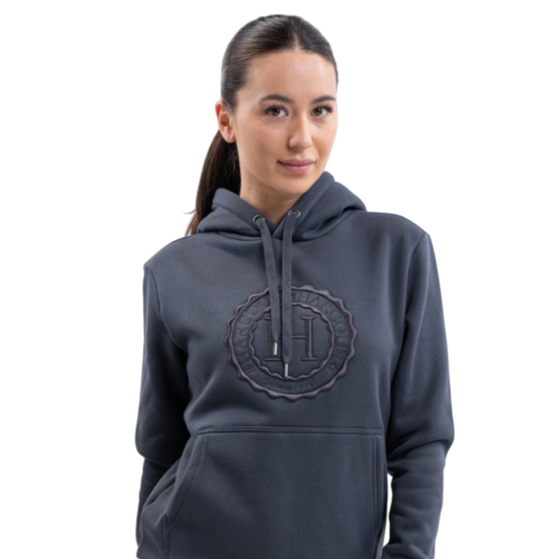 Harcour - Sweat à capuche unisexe Samy gris foncé | - Ohlala