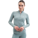 Harcour - Technische polo lange mouwen dames Tess grey green | - Ohlala