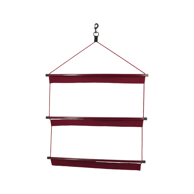 Hippotonic - Présentoir en échelle pour couverture et chemis bordeaux | - Ohlala