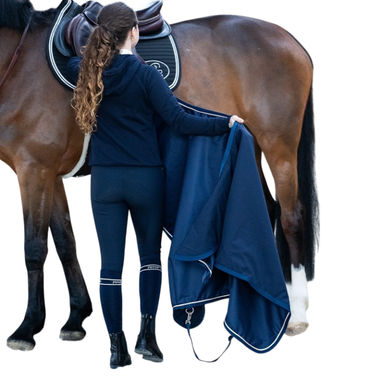 Jump'In - Couvre-reins imperméable Fabric Pro marine/ lurex | - Ohlala