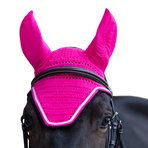 Jump'In - Bonnet pour chevaux Balthazar fuschia/ noir | - Ohlala