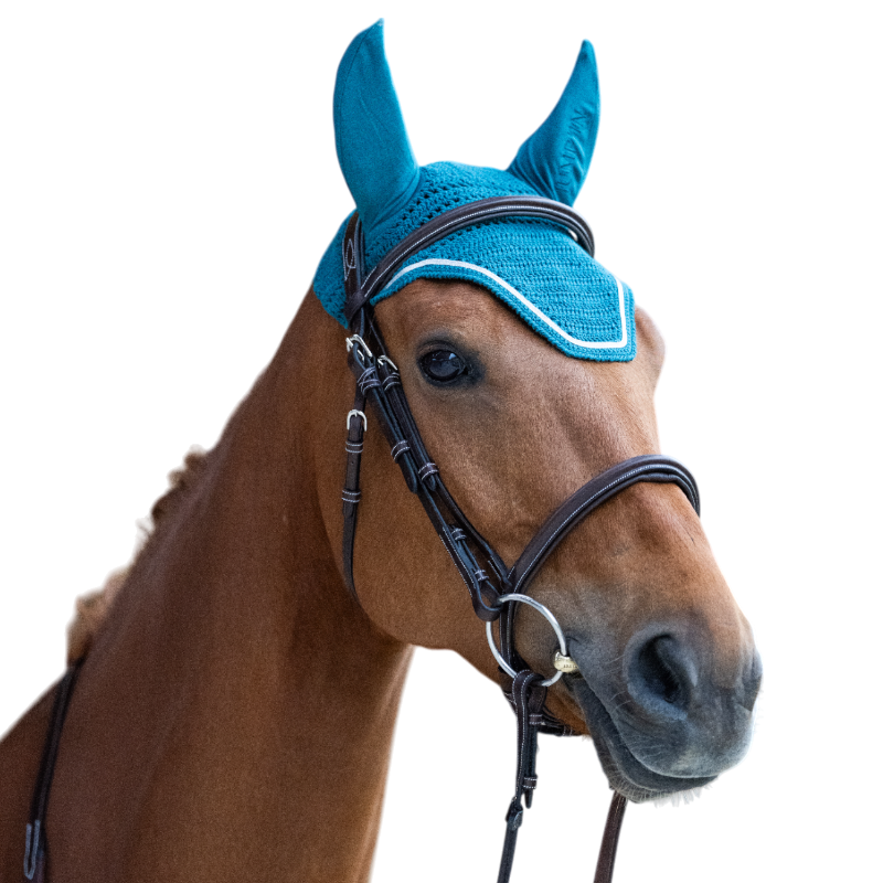 Jump'In - Bonnet pour chevaux Balthazar lagon/ lurex