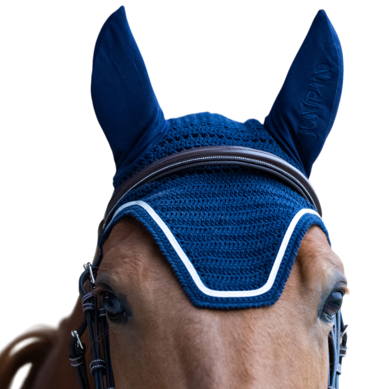 Jump'In - Bonnet pour chevaux Balthazar marine/ lurex