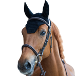 Jump'In - Bonnet pour chevaux Balthazar noir/ noir | - Ohlala