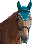 Jump'In - Bonnet pour chevaux Balthazar vert/ lurex | - Ohlala