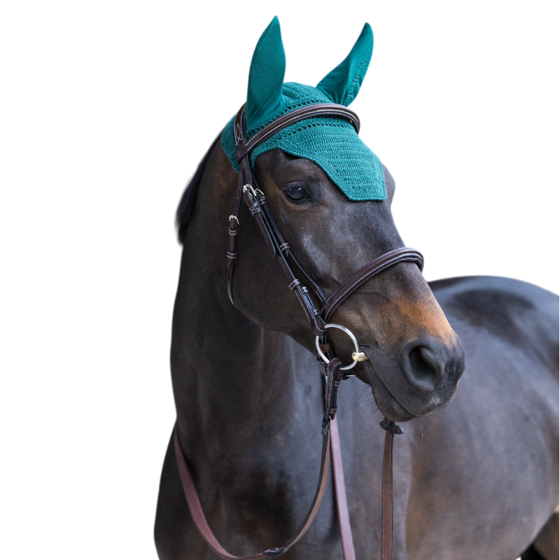 Jump'In - Bonnet pour chevaux Balthazar vert/ vert