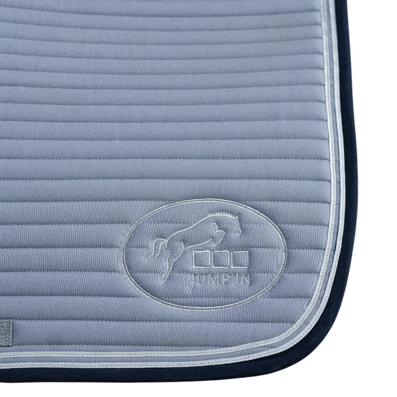 Jump'In - Tapis de selle Balthazar gris/ marine | - Ohlala