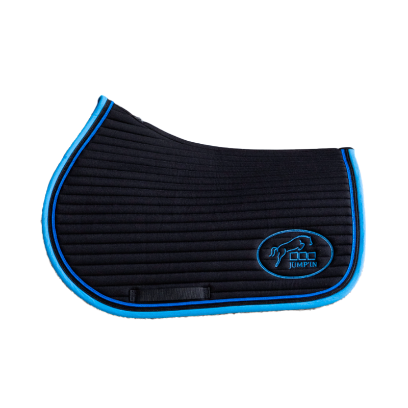Jump'In - Tapis de selle Balthazar noir/ bleu royal | - Ohlala