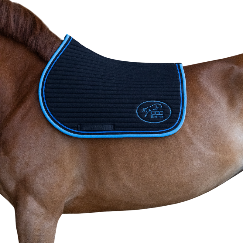 Jump'In - Tapis de selle Balthazar noir/ bleu royal | - Ohlala