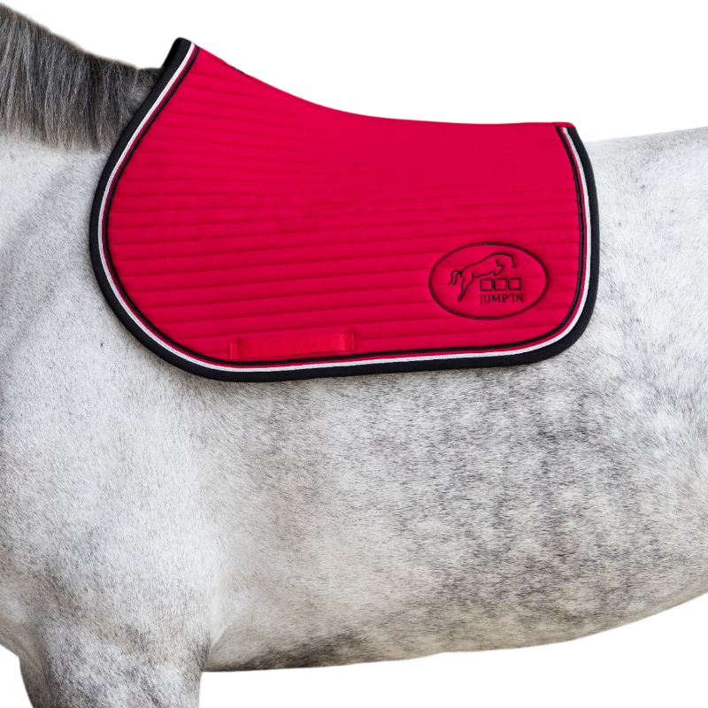 Jump'In - Tapis de selle Balthazar rouge/ noir | - Ohlala