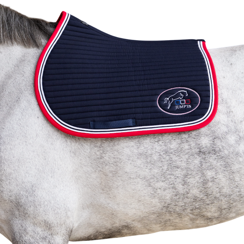 Jump'In - Tapis de selle Balthazar marine/ bleu-blanc-rouge | - Ohlala