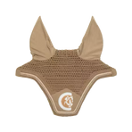 Kentucky Horsewear - Bonnet pour chevaux anti-bruits Wellington 3D Logo Rope beige | - Ohlala