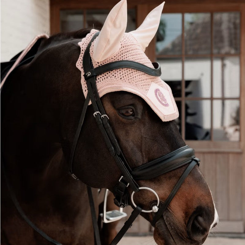 Kentucky Horsewear - Bonnet pour chevaux anti-bruits Wellington Sparkling vieux rose | - Ohlala