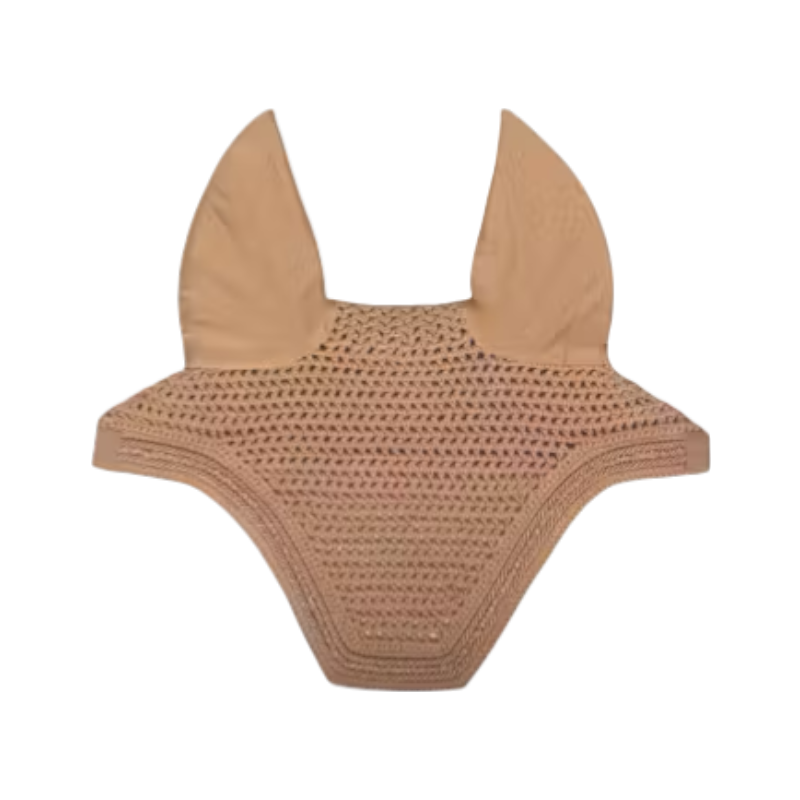 Kentucky Horsewear - Bonnet pour chevaux anti-bruits Wellington Velvet Mini Pearls beige | - Ohlala