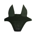 Kentucky Horsewear - Geluidswerend paardenkapje Wellington Velvet Mini Pearls pine green | - Ohlala