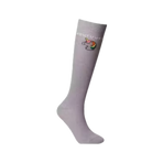 Kentucky Horsewear - Glitter Eenhoorn rijsokken mauve (x3) | - Ohlala