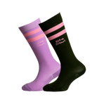 Kentucky Horsewear - Rijsokken kinderen x2 paars/donkergroen | - Ohlala