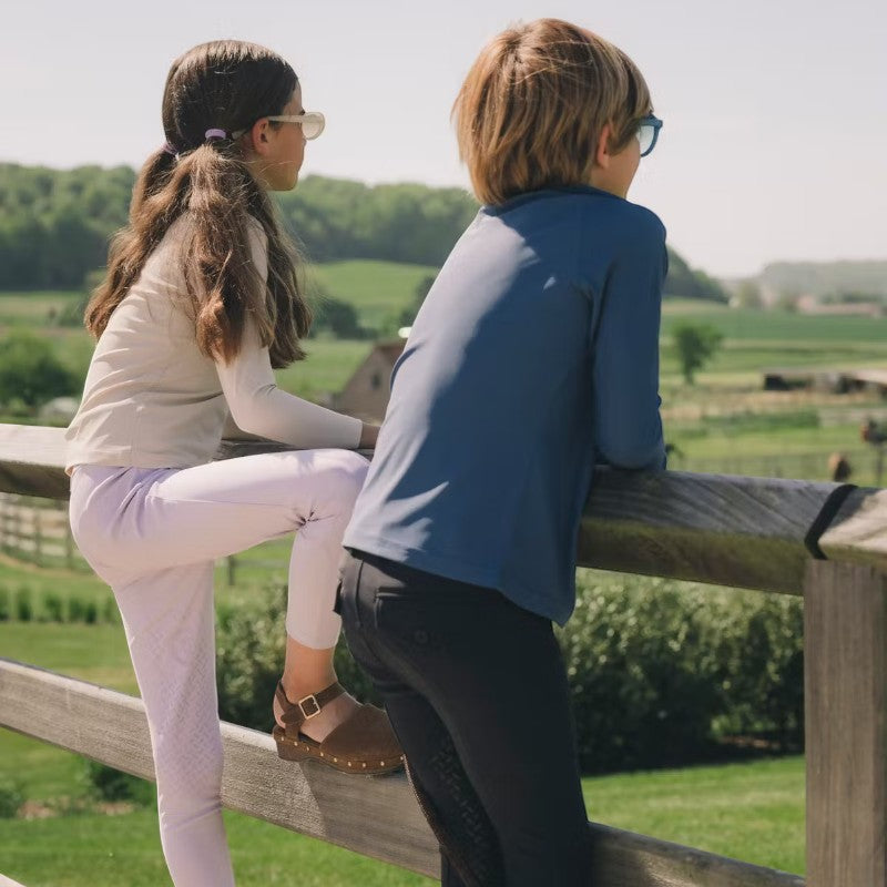 Kentucky Horsewear - T-shirt d'entraînement Barcelona Kids garçon manches longues marine | - Ohlala