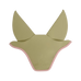 Kentucky Horsewear - Paardenoor anti-geluid softshell kaki/ oud roze | - Ohlala