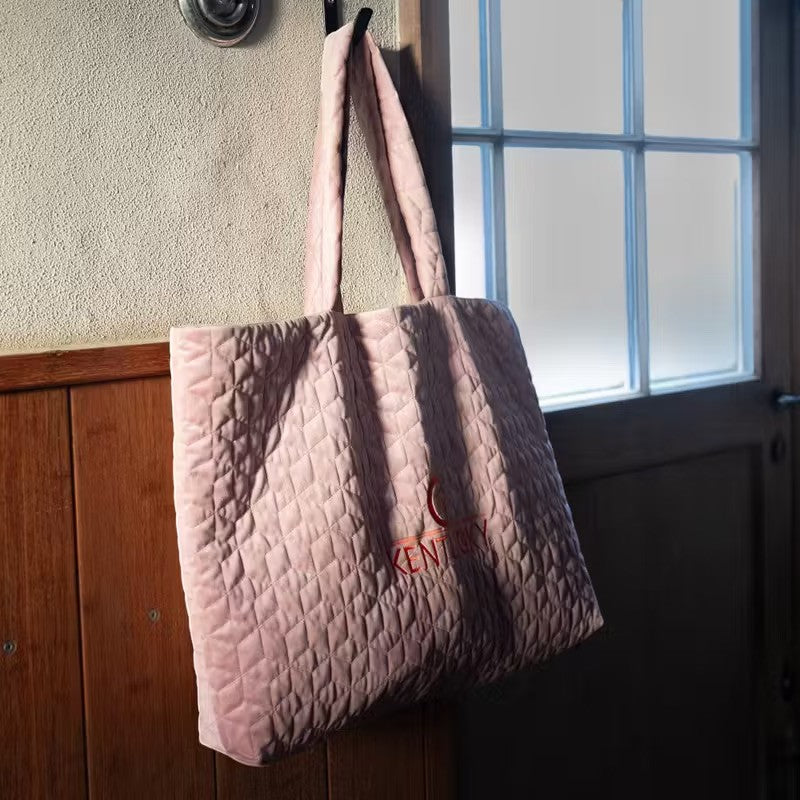 Kentucky Horsewear - Sac Velvet Logo Kentucky vieux rose | - Ohlala