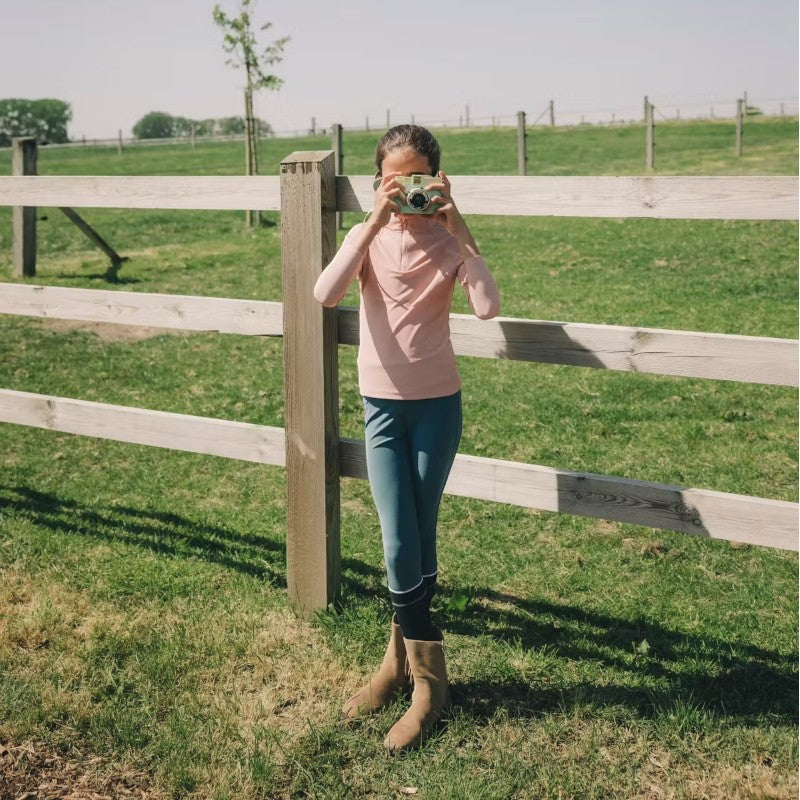 Kentucky Horsewear - Legging d'équitation Miami Kids fille avec Grip au genou émeraude | - Ohlala
