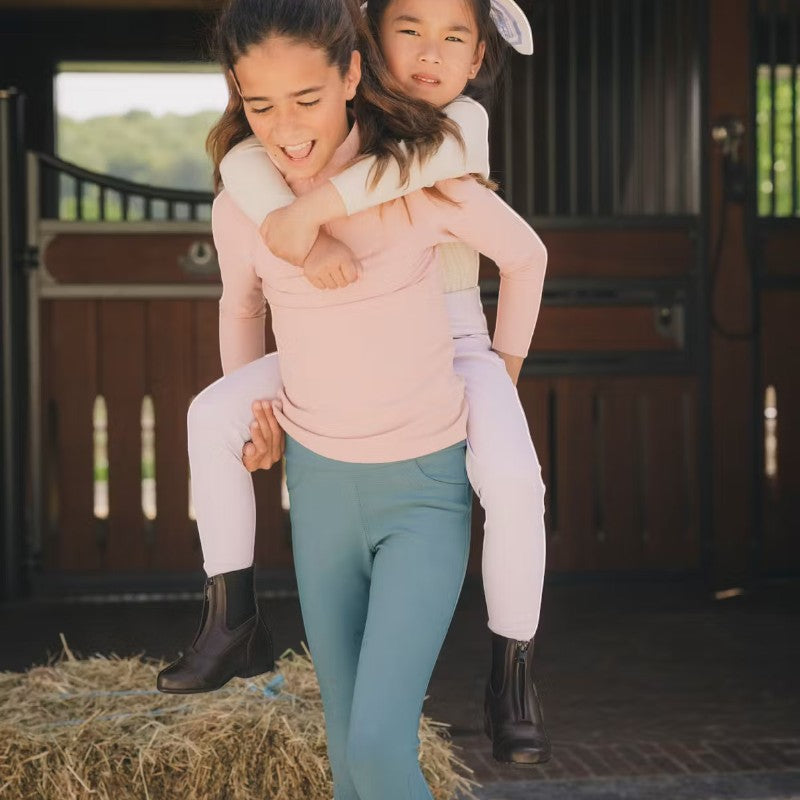 Kentucky Horsewear - Legging d'équitation Miami Kids fille avec Grip au genou émeraude | - Ohlala