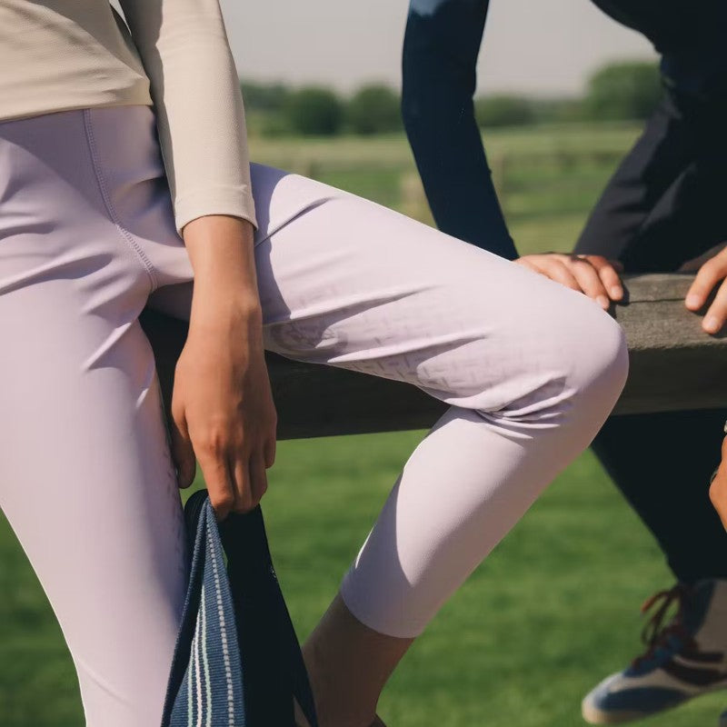 Kentucky Horsewear - Legging d'équitation Miami Kids fille avec Grip au genou parme | - Ohlala