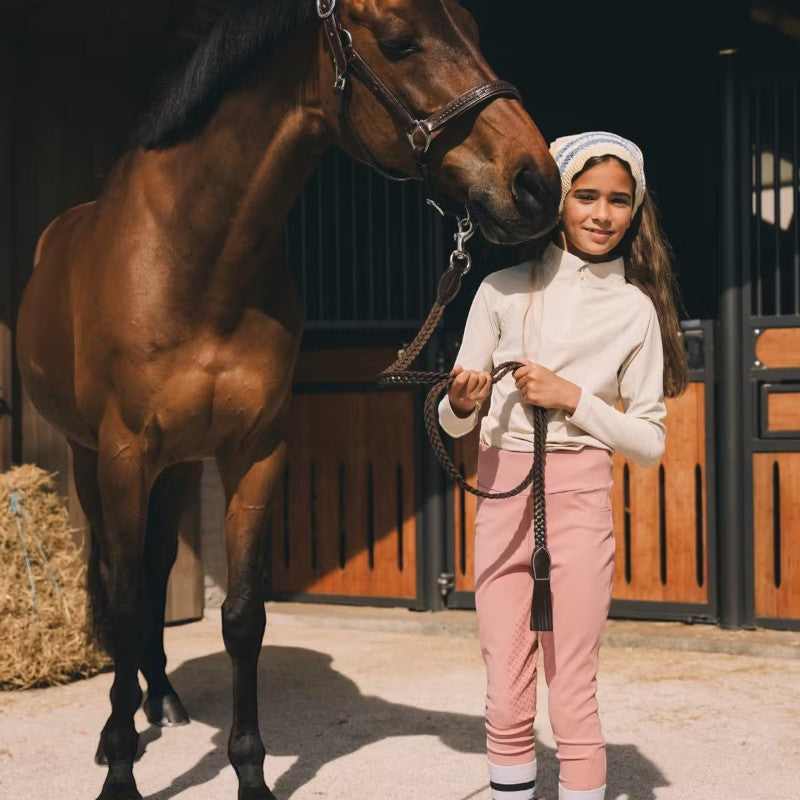 Kentucky Horsewear - Legging d'équitation Miami Kids fille avec Grip au genou vieux rose | - Ohlala