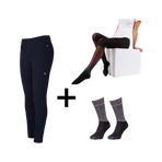 Kingsland - Pack Rijlegging dames KLKatja W E-Tec K-Grip marine + Thermische maillot dames Smart Layer zwart + Rijsokken KLVidalia Show pack (x3) cadeau | - Ohlala
