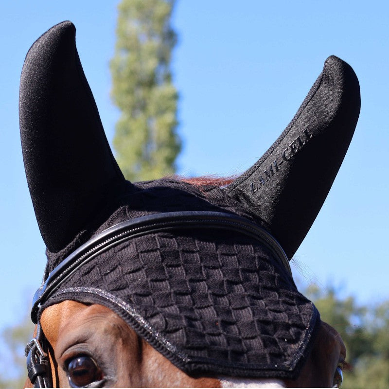 Lami-cell - Bonnet pour chevaux Silentair noir