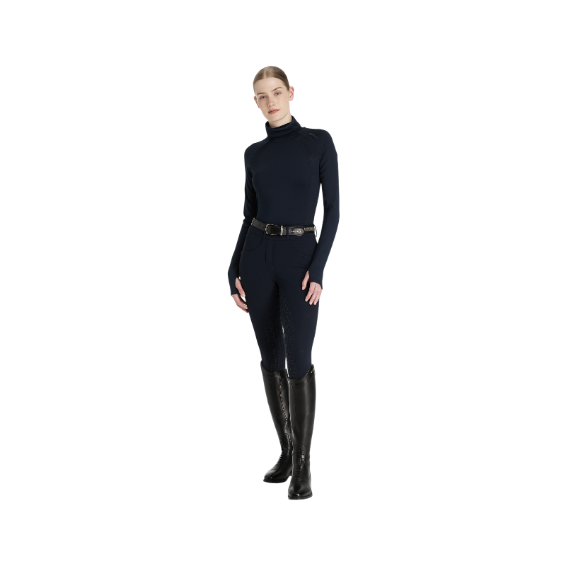 Lemieux - Baselayer manches longues col montant femme Sara marine
