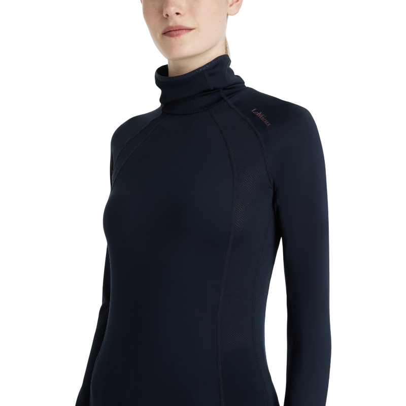 Lemieux - Baselayer manches longues col montant femme Sara marine