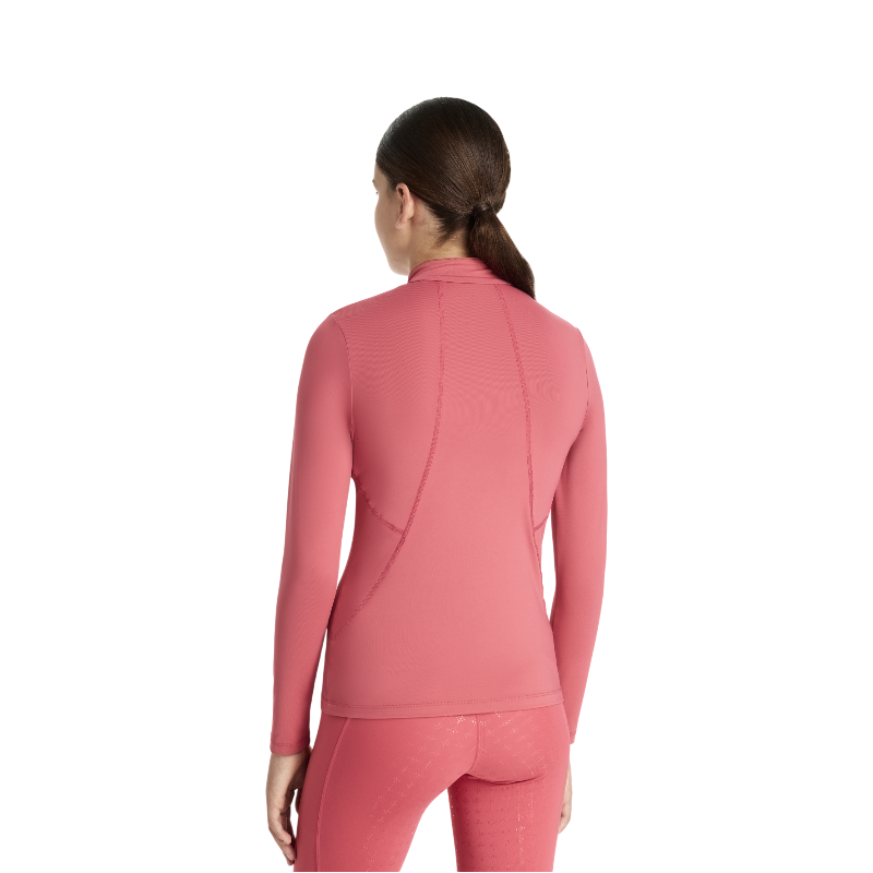 Lemieux - Baselayer manches longues enfant Classique Young Rider cranberry