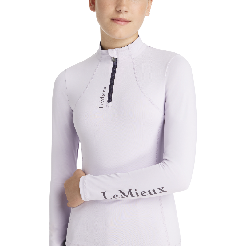 Lemieux - Baselayer manches longues enfant Classique Young Rider lilac