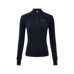 Lemieux - Fleece baselayer met ritskraag dames Frances marine | - Ohlala