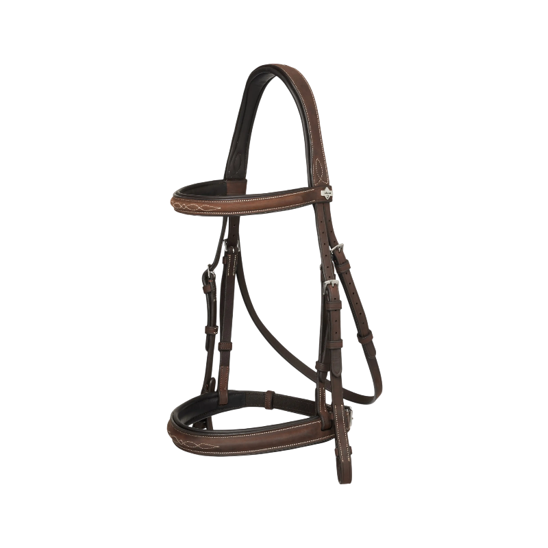 Lemieux - Bridon avec rênes Hunter havane/ argent | - Ohlala