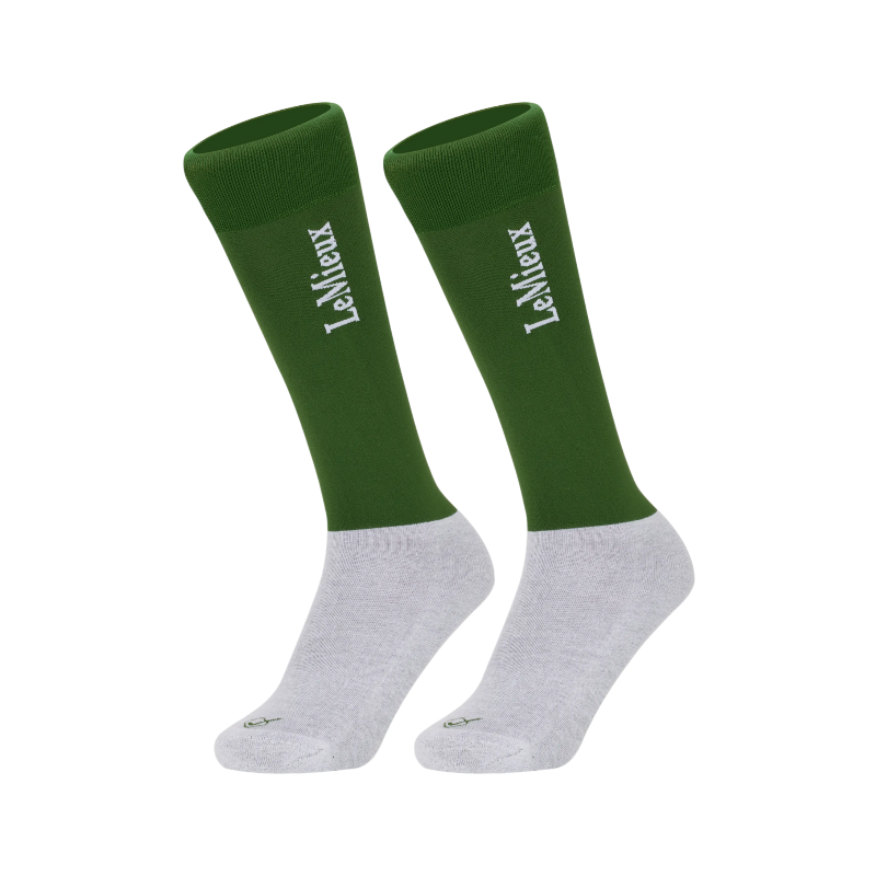 Lemieux - Chaussettes d'équitation Competition hunter green (x2) | - Ohlala