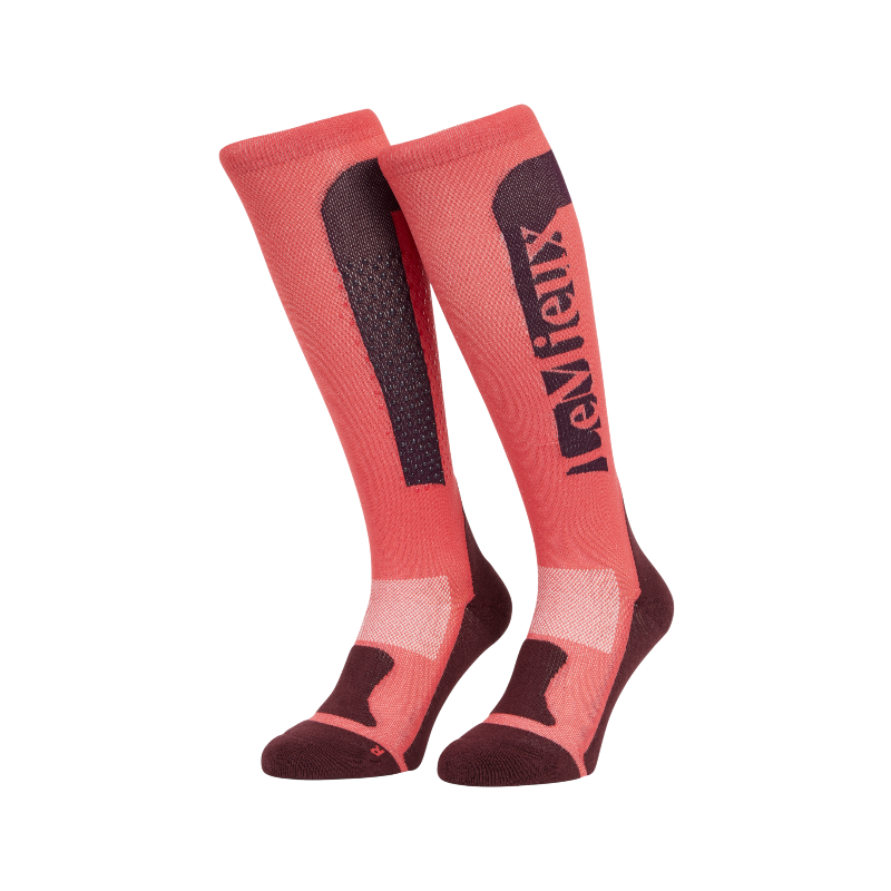 Lemieux - Chaussettes d'équitation en silicone cranberry | - Ohlala