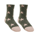 Lemieux - Chaussettes enfant Mini Fluffy Star almond | - Ohlala