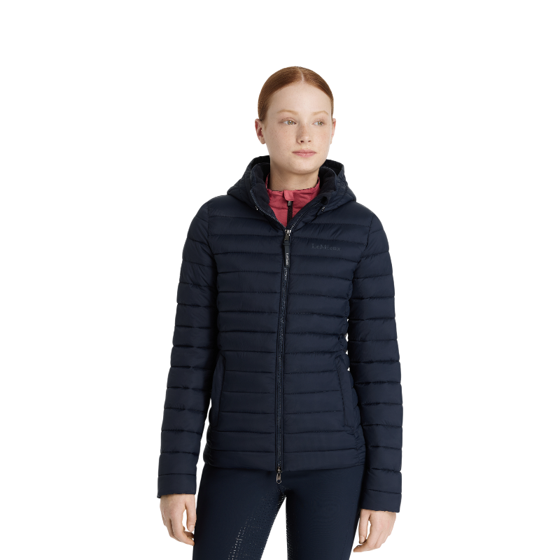Lemieux - Doudoune manches longues junior Young Rider Ruby marine