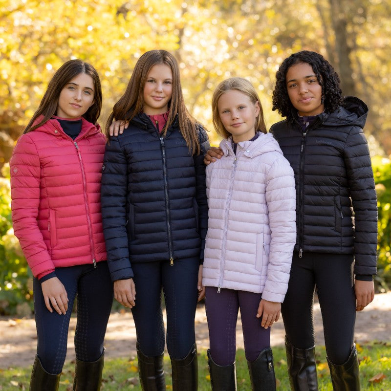 Lemieux - Doudoune manches longues junior Young Rider Ruby marine
