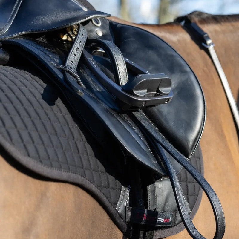 Lemieux - Étrivières en cuir Arika noir | - Ohlala