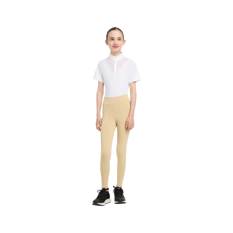 Lemieux - Legging d'équitation fille Pull-on Junior Young Rider beige