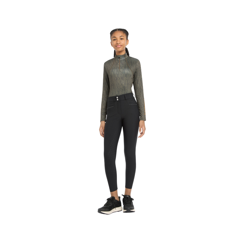 Lemieux - Pantalon d'équitation fille Young Rider Izzy Full noir | - Ohlala