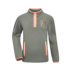 Lemieux - Kinder fleece met drukknopen Mini Mae rosemary | - Ohlala