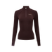 Lemieux - Dames fleece met rits kraag Frances damson | - Ohlala