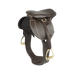 Lemieux - Selle avec sangle bavette pour Toy Pony Jump marron | - Ohlala