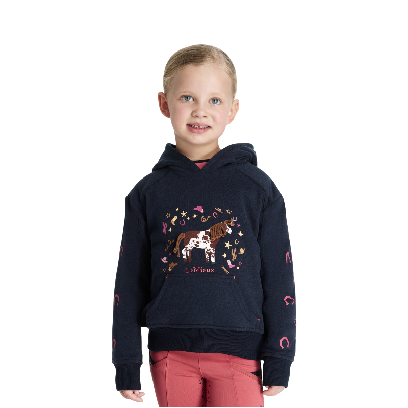 Lemieux - Sweat à capuche enfant Mini Romi marine | - Ohlala