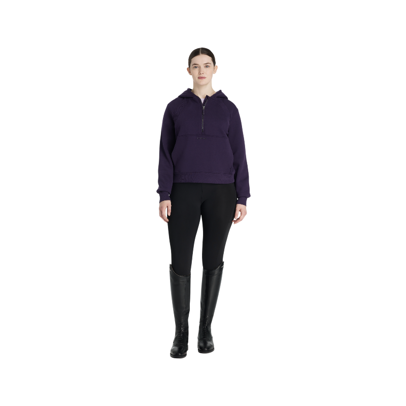 Lemieux - Sweat à capuche femme demi-zippé Henrietta juniper | - Ohlala