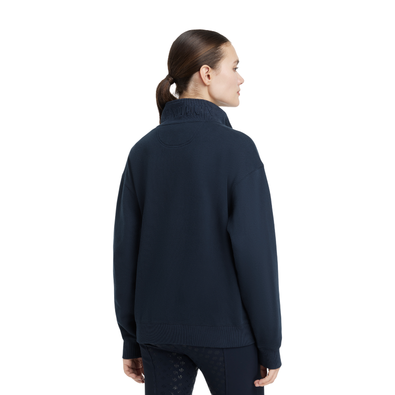 Lemieux - Sweatshirt femme col zippé Keira marine